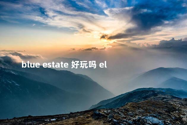 blue estate 好玩吗 eldestsouls好玩吗